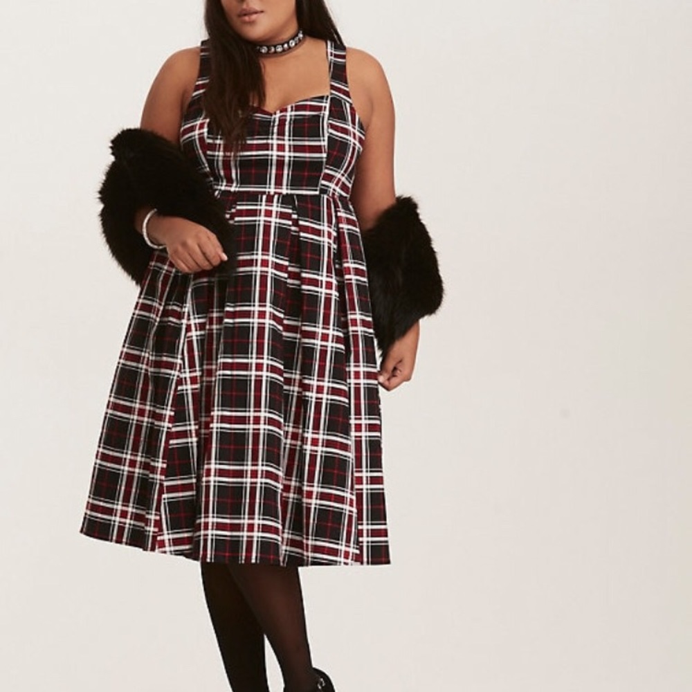 Torrid plaid dress size 22